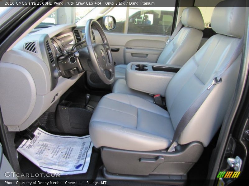  2010 Sierra 2500HD Work Truck Crew Cab 4x4 Dark Titanium Interior