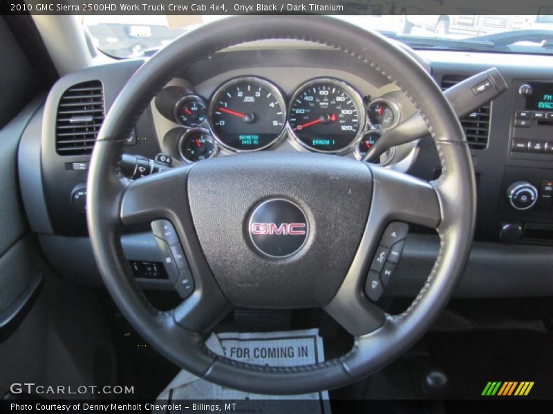  2010 Sierra 2500HD Work Truck Crew Cab 4x4 Steering Wheel