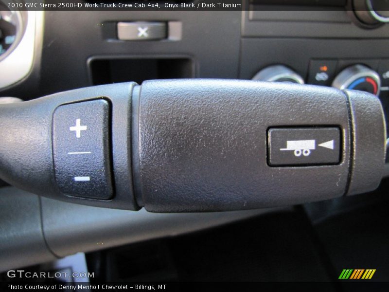  2010 Sierra 2500HD Work Truck Crew Cab 4x4 6 Speed Automatic Shifter