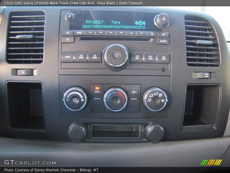 Onyx Black / Dark Titanium 2010 GMC Sierra 2500HD Work Truck Crew Cab 4x4