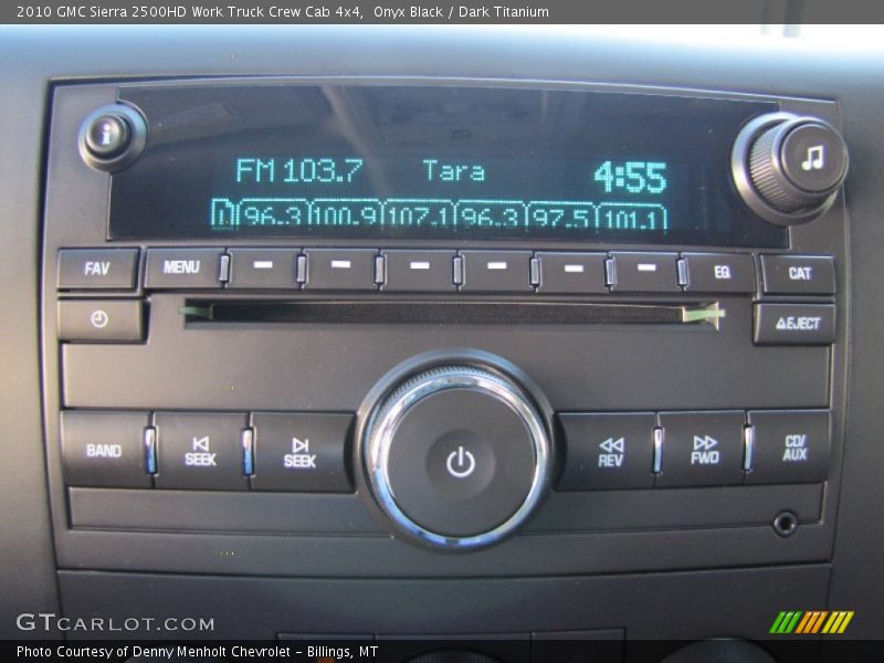 Audio System of 2010 Sierra 2500HD Work Truck Crew Cab 4x4