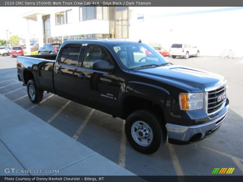 Onyx Black / Dark Titanium 2010 GMC Sierra 2500HD Work Truck Crew Cab 4x4