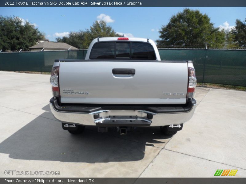 Silver Streak Mica / Graphite 2012 Toyota Tacoma V6 SR5 Double Cab 4x4