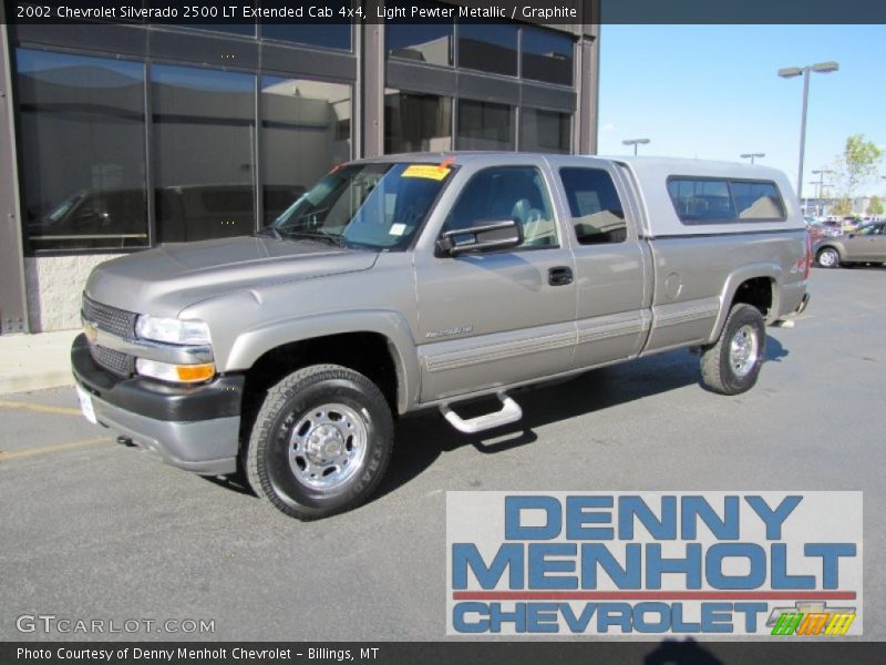 Light Pewter Metallic / Graphite 2002 Chevrolet Silverado 2500 LT Extended Cab 4x4