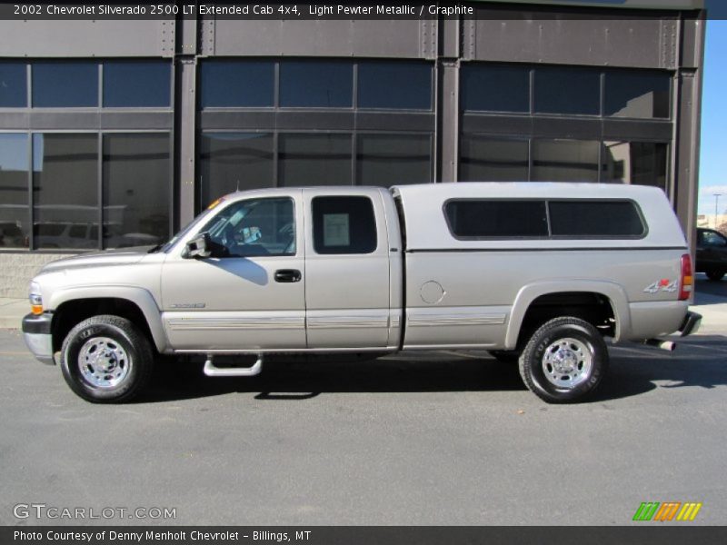 Light Pewter Metallic / Graphite 2002 Chevrolet Silverado 2500 LT Extended Cab 4x4