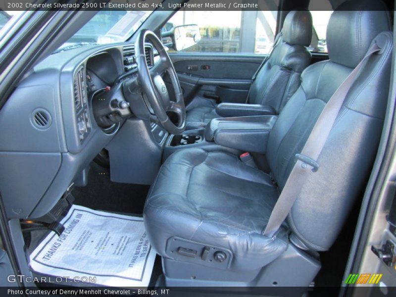  2002 Silverado 2500 LT Extended Cab 4x4 Graphite Interior