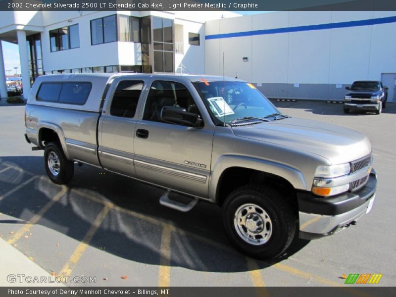 Light Pewter Metallic / Graphite 2002 Chevrolet Silverado 2500 LT Extended Cab 4x4
