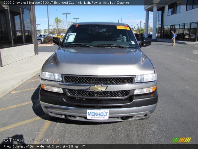 Light Pewter Metallic / Graphite 2002 Chevrolet Silverado 2500 LT Extended Cab 4x4