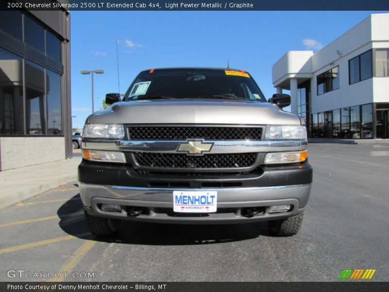 Light Pewter Metallic / Graphite 2002 Chevrolet Silverado 2500 LT Extended Cab 4x4
