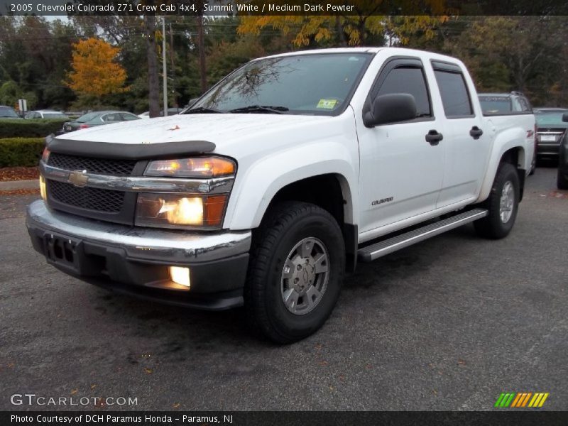 Summit White / Medium Dark Pewter 2005 Chevrolet Colorado Z71 Crew Cab 4x4