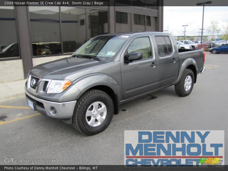 Storm Gray / Beige 2009 Nissan Frontier SE Crew Cab 4x4