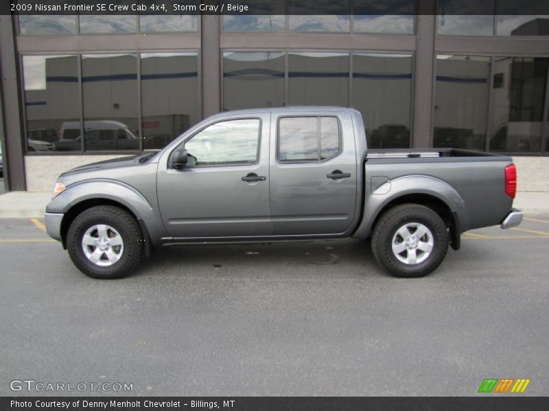 Storm Gray / Beige 2009 Nissan Frontier SE Crew Cab 4x4