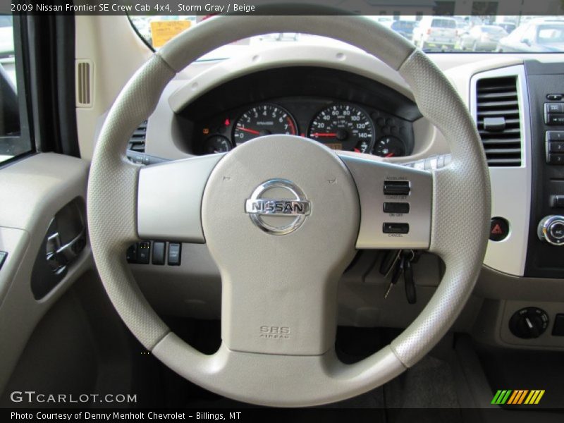 Storm Gray / Beige 2009 Nissan Frontier SE Crew Cab 4x4