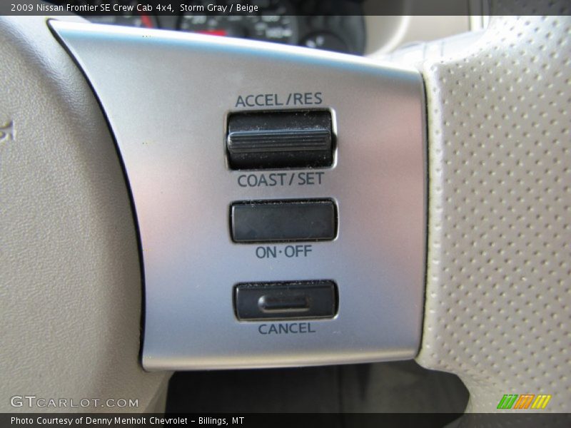 Storm Gray / Beige 2009 Nissan Frontier SE Crew Cab 4x4
