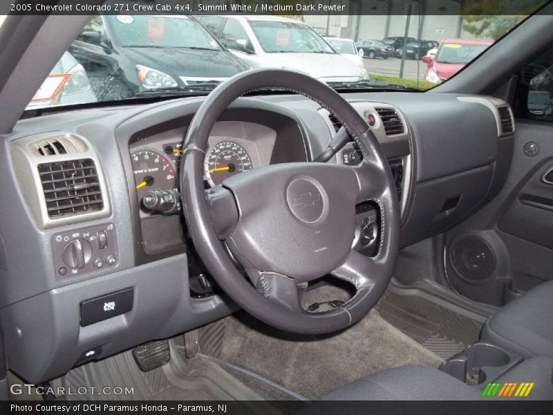 Summit White / Medium Dark Pewter 2005 Chevrolet Colorado Z71 Crew Cab 4x4
