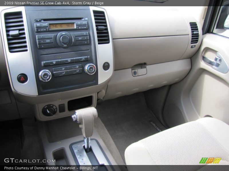 Storm Gray / Beige 2009 Nissan Frontier SE Crew Cab 4x4