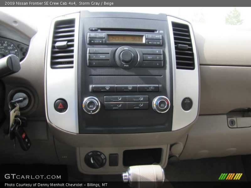 Storm Gray / Beige 2009 Nissan Frontier SE Crew Cab 4x4