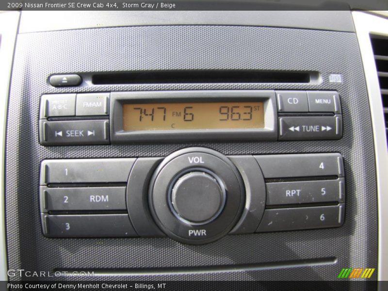Storm Gray / Beige 2009 Nissan Frontier SE Crew Cab 4x4