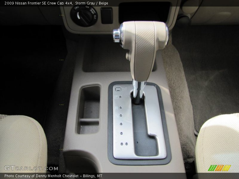 Storm Gray / Beige 2009 Nissan Frontier SE Crew Cab 4x4