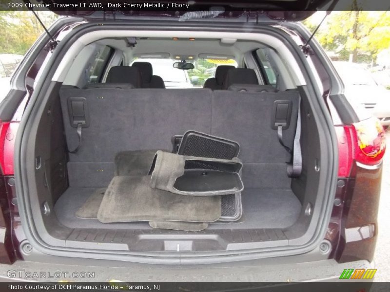 Dark Cherry Metallic / Ebony 2009 Chevrolet Traverse LT AWD