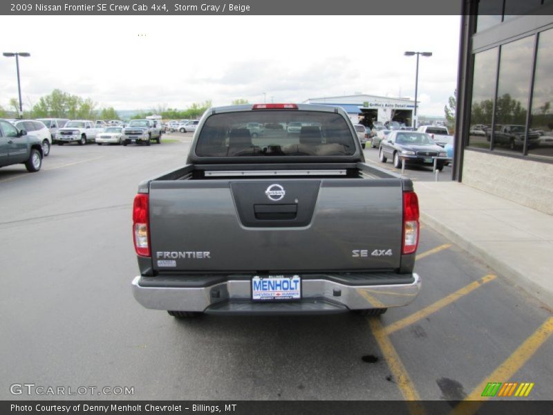 Storm Gray / Beige 2009 Nissan Frontier SE Crew Cab 4x4