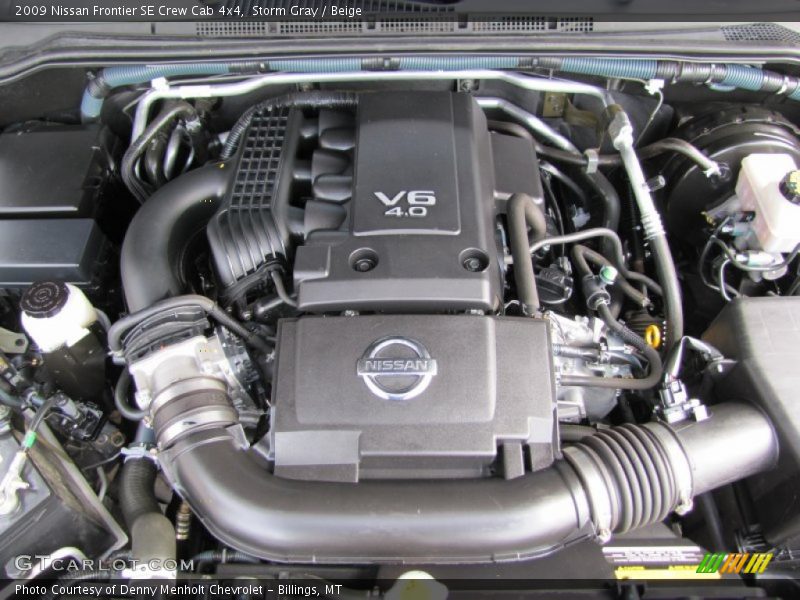 Storm Gray / Beige 2009 Nissan Frontier SE Crew Cab 4x4