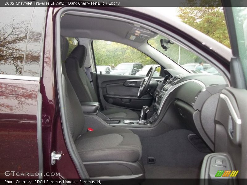 Dark Cherry Metallic / Ebony 2009 Chevrolet Traverse LT AWD