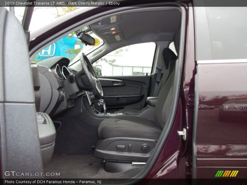 Dark Cherry Metallic / Ebony 2009 Chevrolet Traverse LT AWD