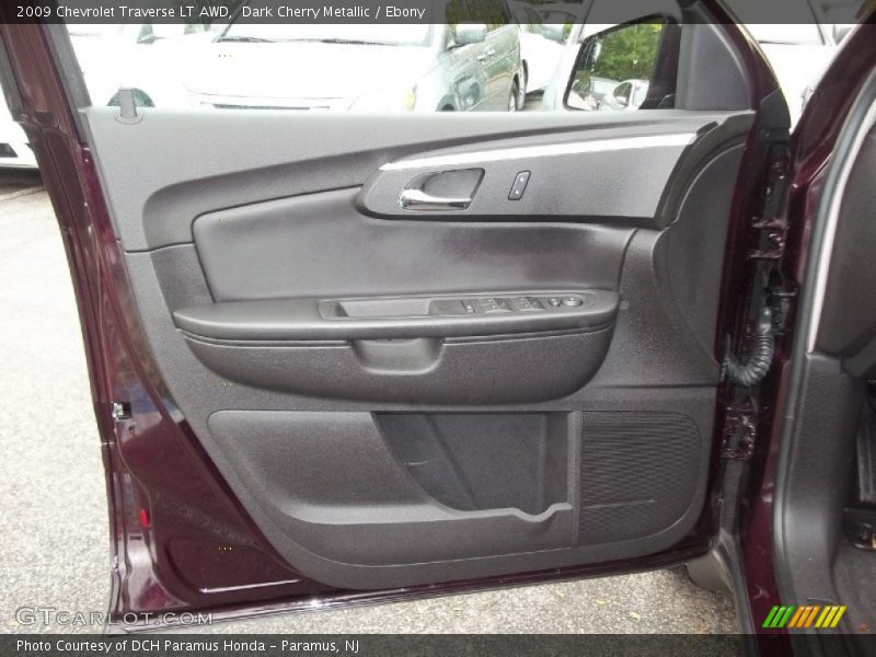 Dark Cherry Metallic / Ebony 2009 Chevrolet Traverse LT AWD