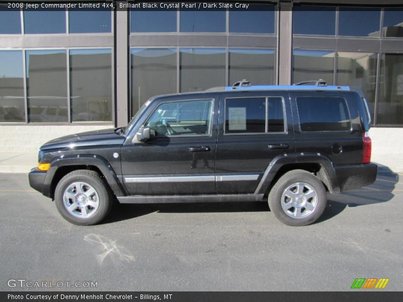 Brilliant Black Crystal Pearl / Dark Slate Gray 2008 Jeep Commander Limited 4x4