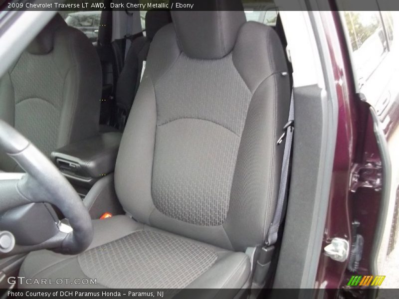 Dark Cherry Metallic / Ebony 2009 Chevrolet Traverse LT AWD