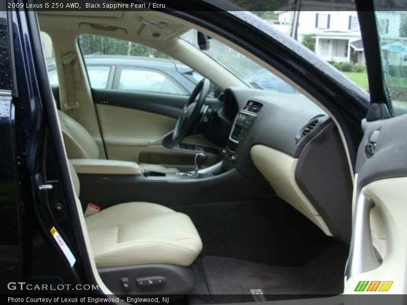 Black Sapphire Pearl / Ecru 2009 Lexus IS 250 AWD