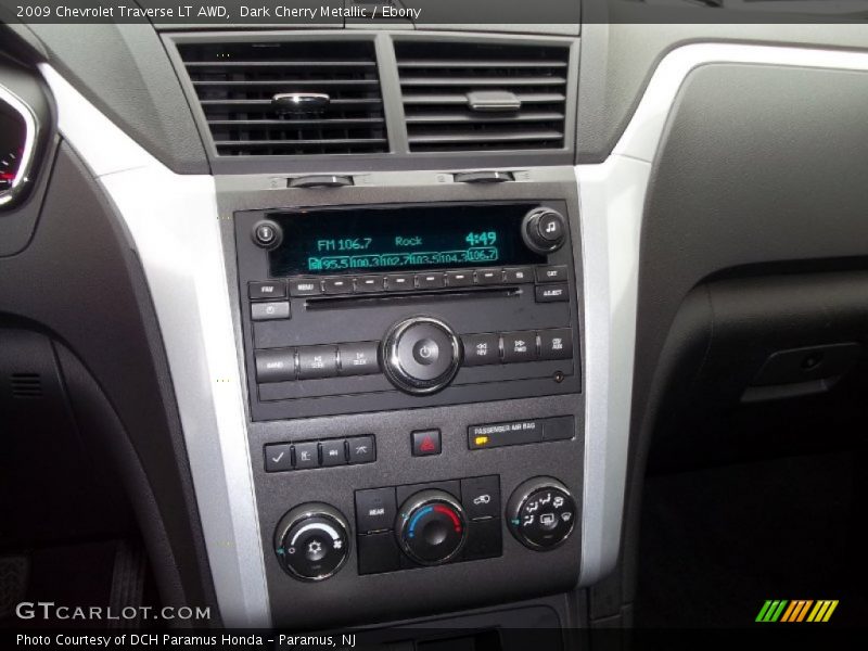 Dark Cherry Metallic / Ebony 2009 Chevrolet Traverse LT AWD
