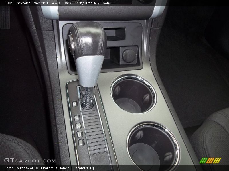 Dark Cherry Metallic / Ebony 2009 Chevrolet Traverse LT AWD