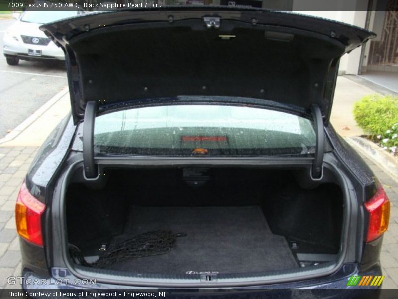 Black Sapphire Pearl / Ecru 2009 Lexus IS 250 AWD