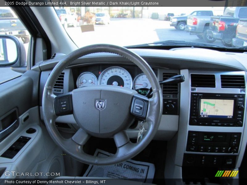 Bright Silver Metallic / Dark Khaki/Light Graystone 2005 Dodge Durango Limited 4x4