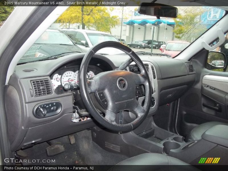 Silver Birch Metallic / Midnight Grey 2005 Mercury Mountaineer V6 AWD