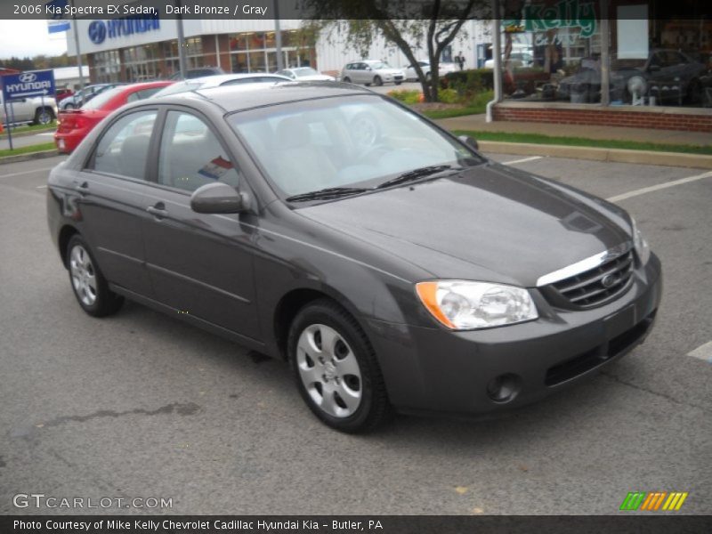 Dark Bronze / Gray 2006 Kia Spectra EX Sedan
