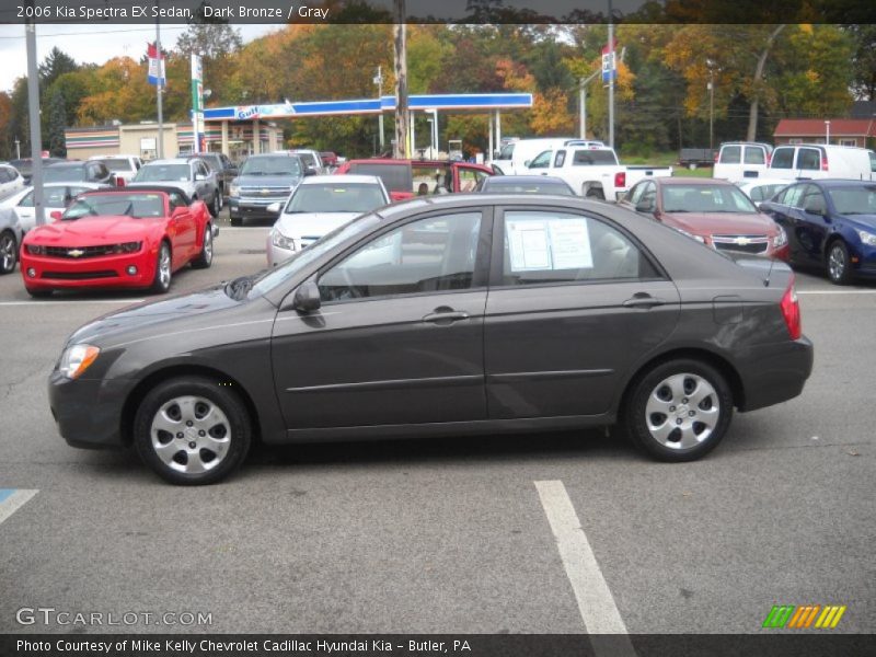 Dark Bronze / Gray 2006 Kia Spectra EX Sedan