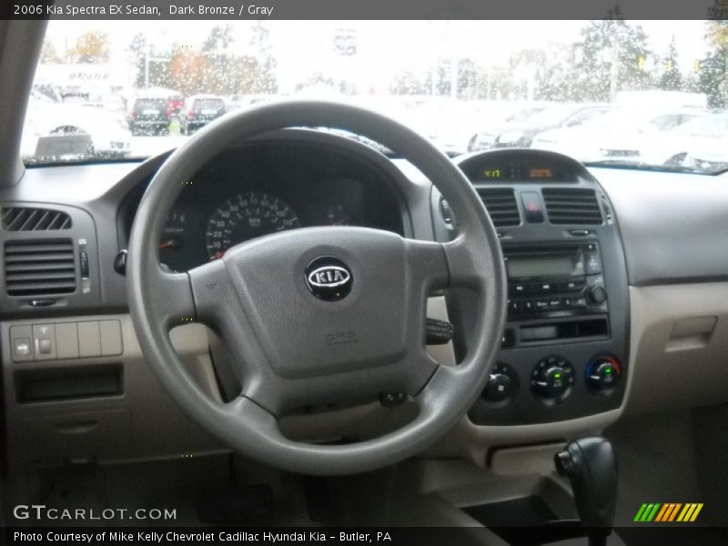 Dark Bronze / Gray 2006 Kia Spectra EX Sedan