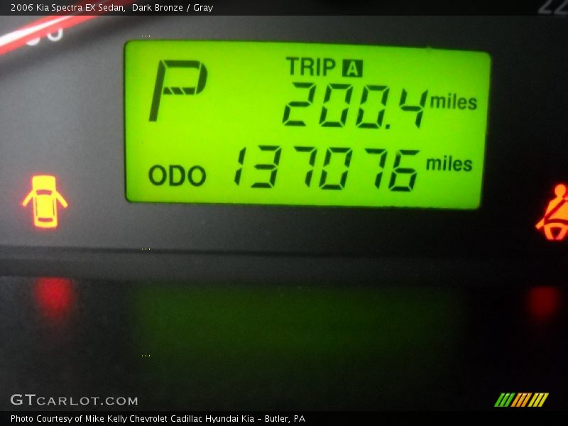 Dark Bronze / Gray 2006 Kia Spectra EX Sedan