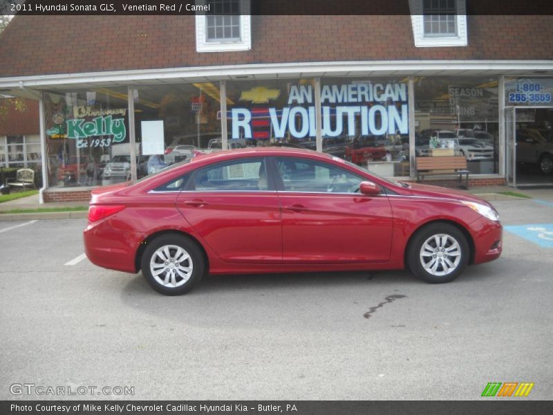 Venetian Red / Camel 2011 Hyundai Sonata GLS