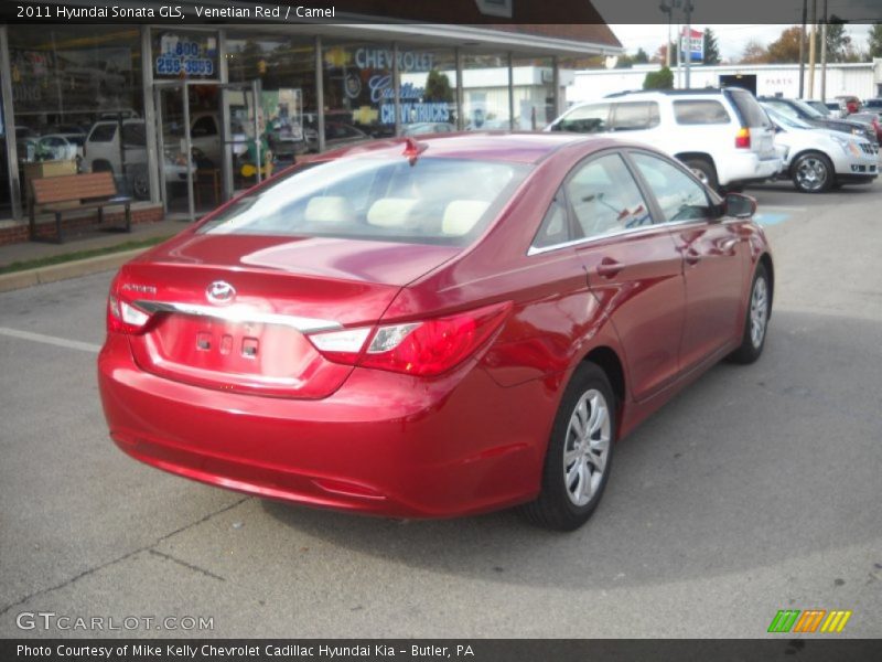 Venetian Red / Camel 2011 Hyundai Sonata GLS