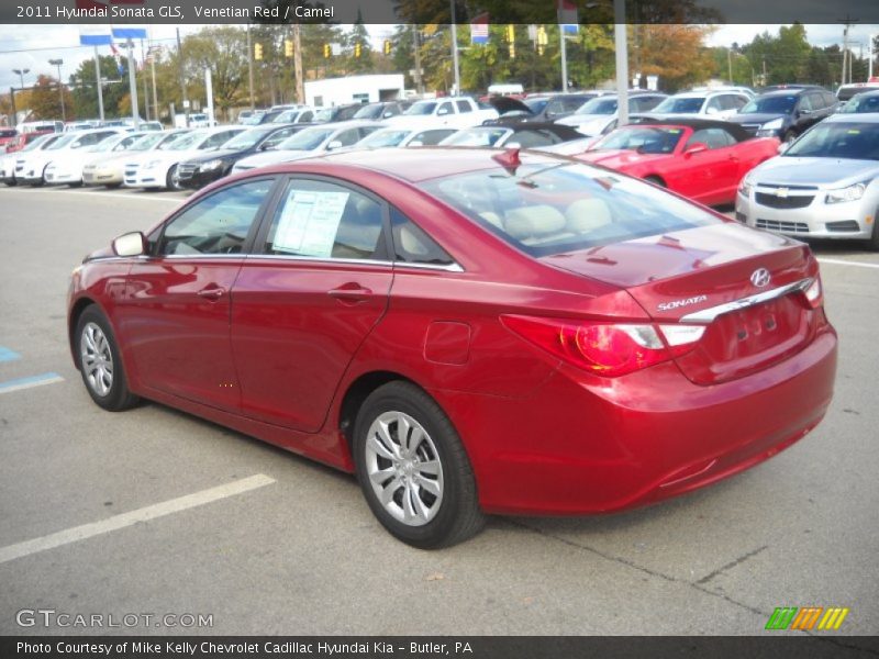 Venetian Red / Camel 2011 Hyundai Sonata GLS