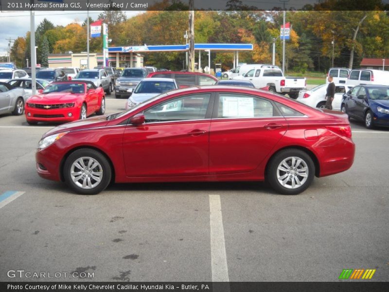 Venetian Red / Camel 2011 Hyundai Sonata GLS