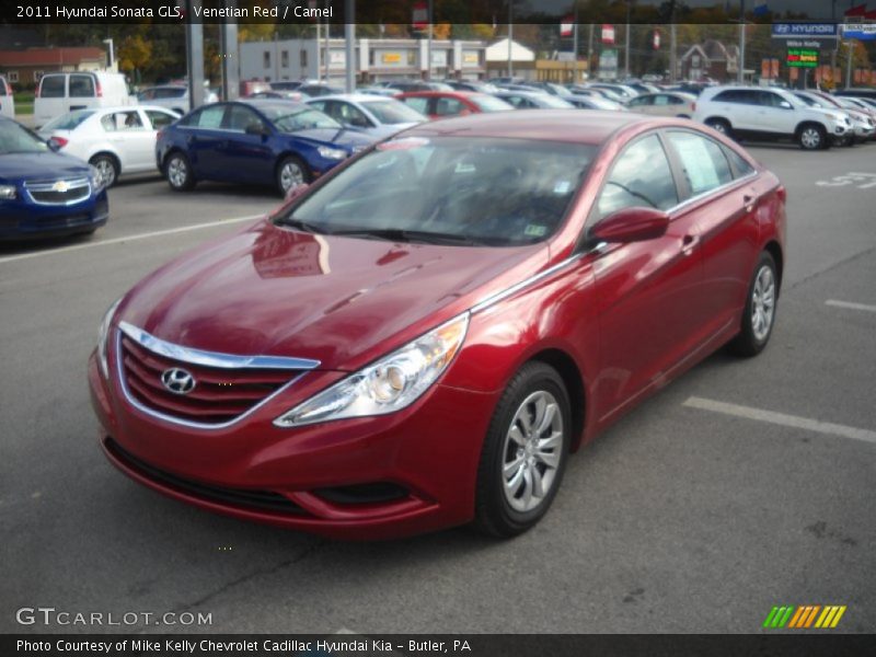 Venetian Red / Camel 2011 Hyundai Sonata GLS