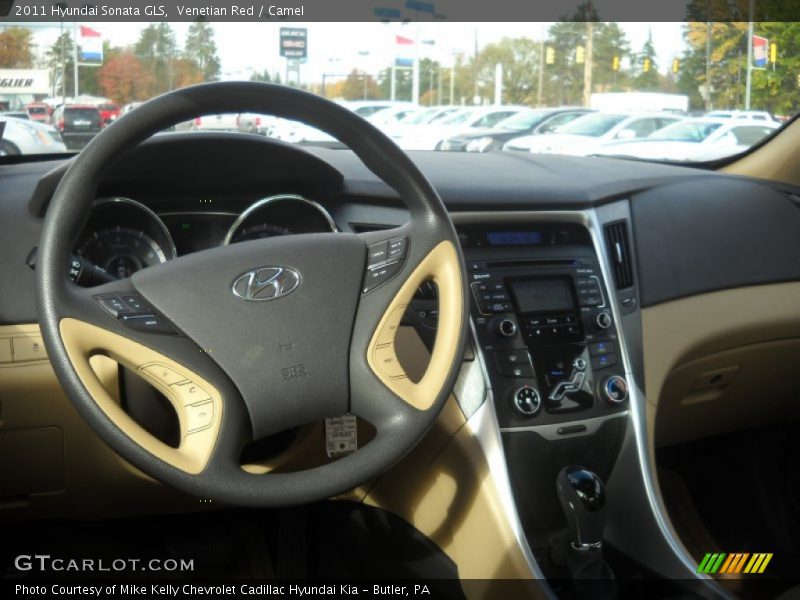 Venetian Red / Camel 2011 Hyundai Sonata GLS