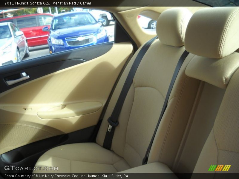 Venetian Red / Camel 2011 Hyundai Sonata GLS
