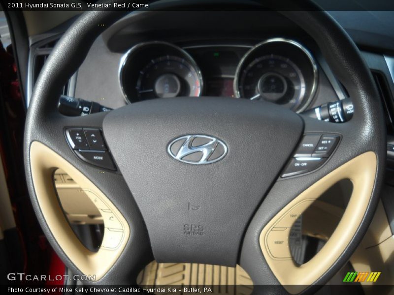 Venetian Red / Camel 2011 Hyundai Sonata GLS