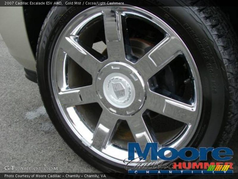 Gold Mist / Cocoa/Light Cashmere 2007 Cadillac Escalade ESV AWD